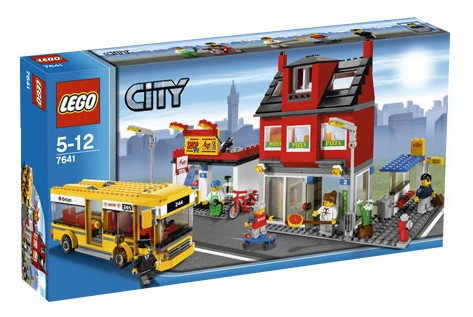 Lego City 7641 Stadtviertel mit Bus *Ovp beschädigt*